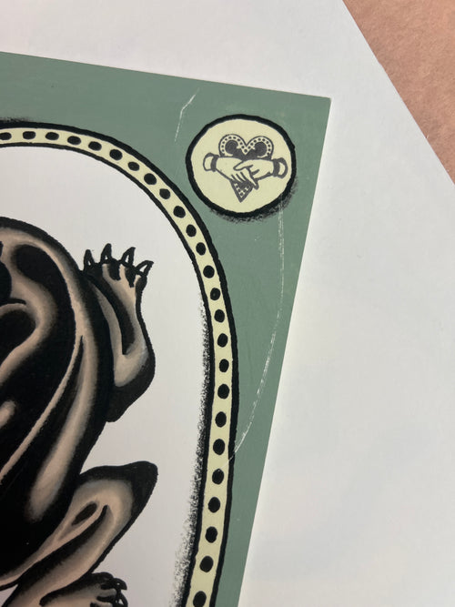 (Schönheitsfehler!) Green Flash Print 30x40cm