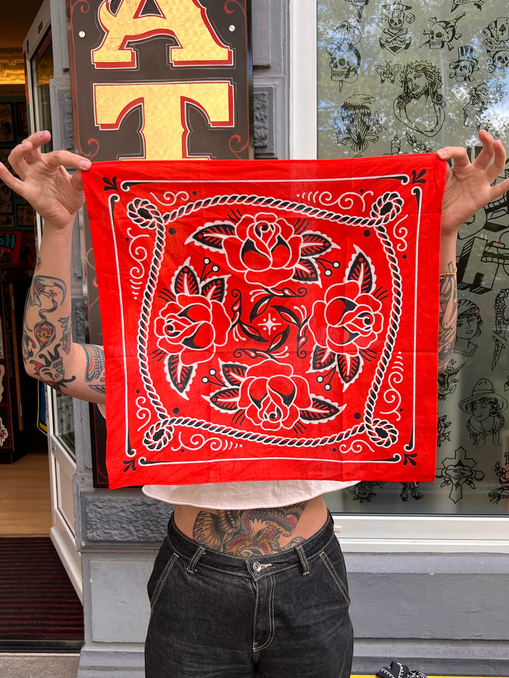 Rotes Bandana