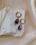 Amethyst Hoops - Einzigartige Ohrringe von Doro Hoffmann. Jetzt online bestellen!