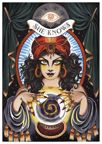 Fortune Teller Print - Einzigartige  von Doro Hoffmann. Jetzt online bestellen!