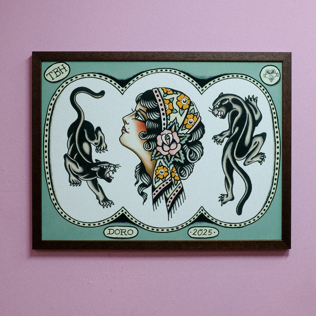 (Schönheitsfehler!) Green Flash Print 30x40cm