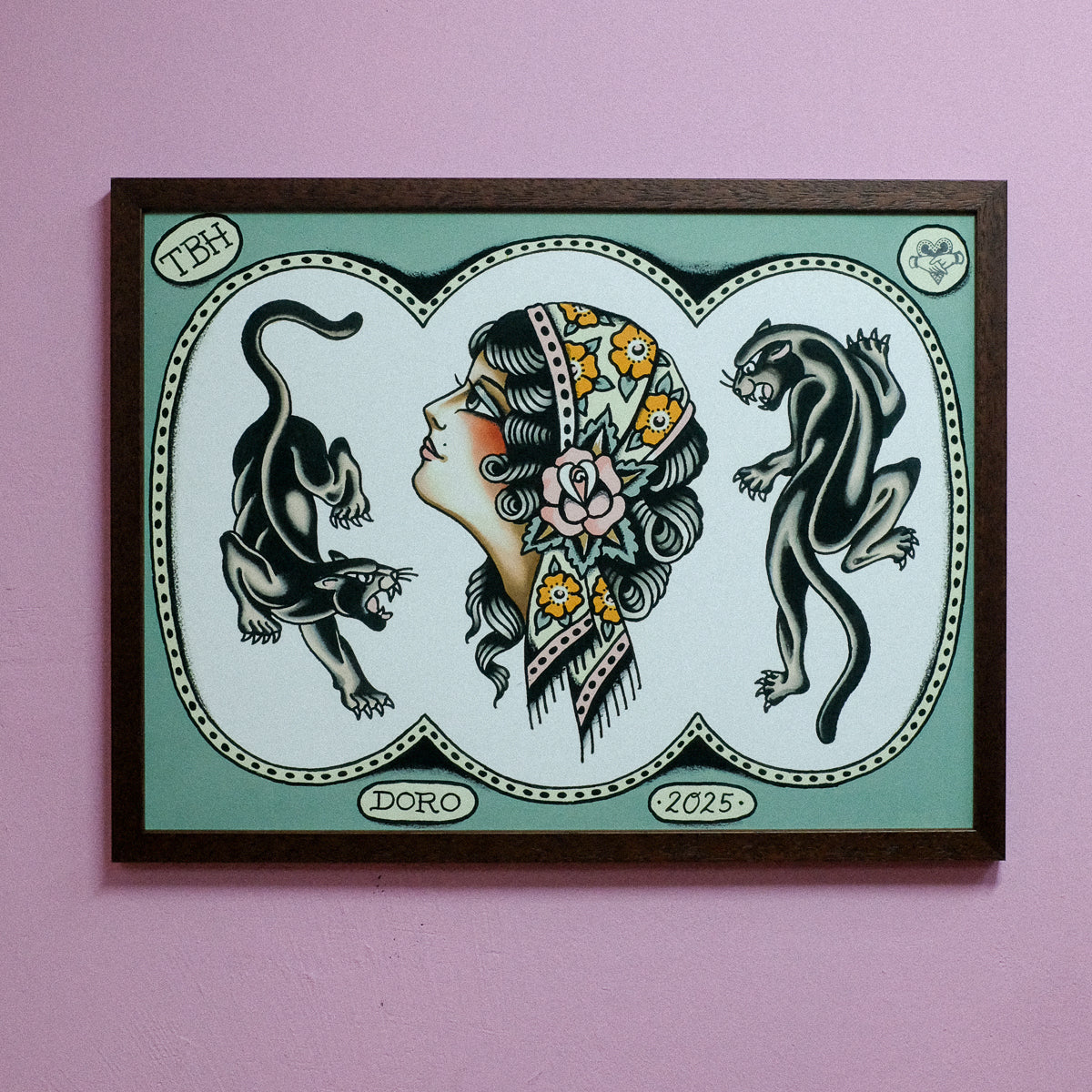 (Schönheitsfehler!) Green Flash Print 30x40cm