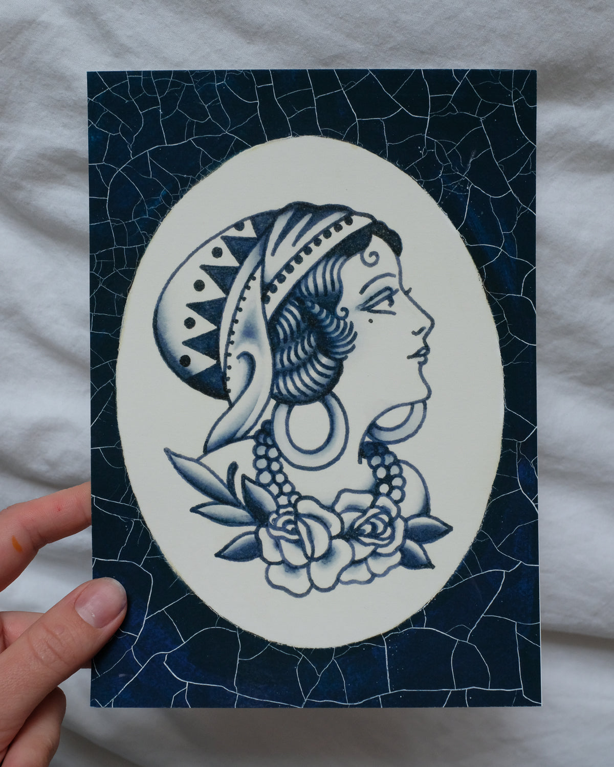 Blue Lady Fine Art Print