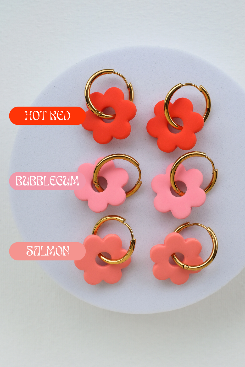 Midi Flower Hoops - Einzigartige  von Doro Hoffmann. Jetzt online bestellen!