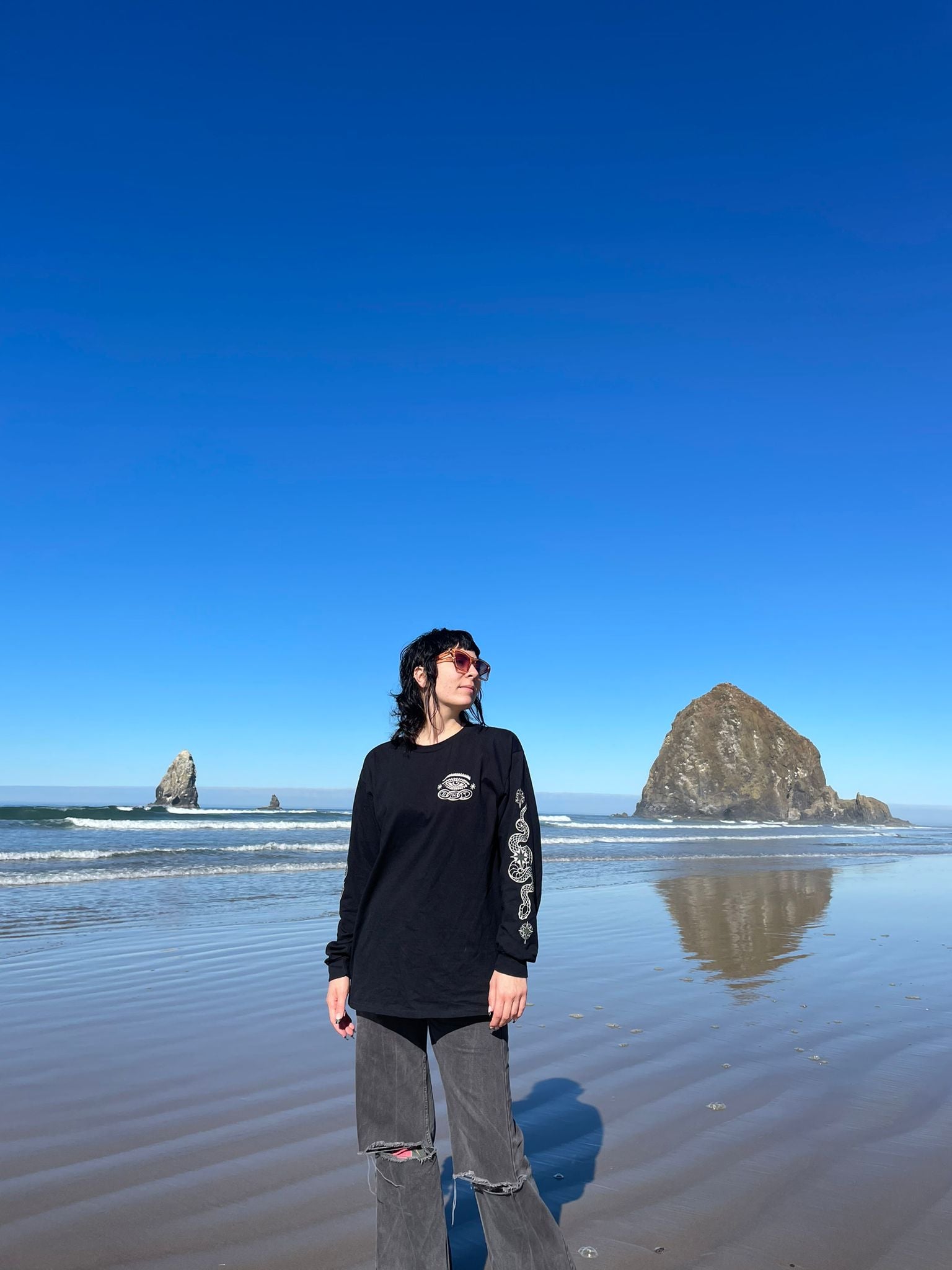 Longsleeve mit Print - Einzigartige  von Doro Hoffmann. Jetzt online bestellen!