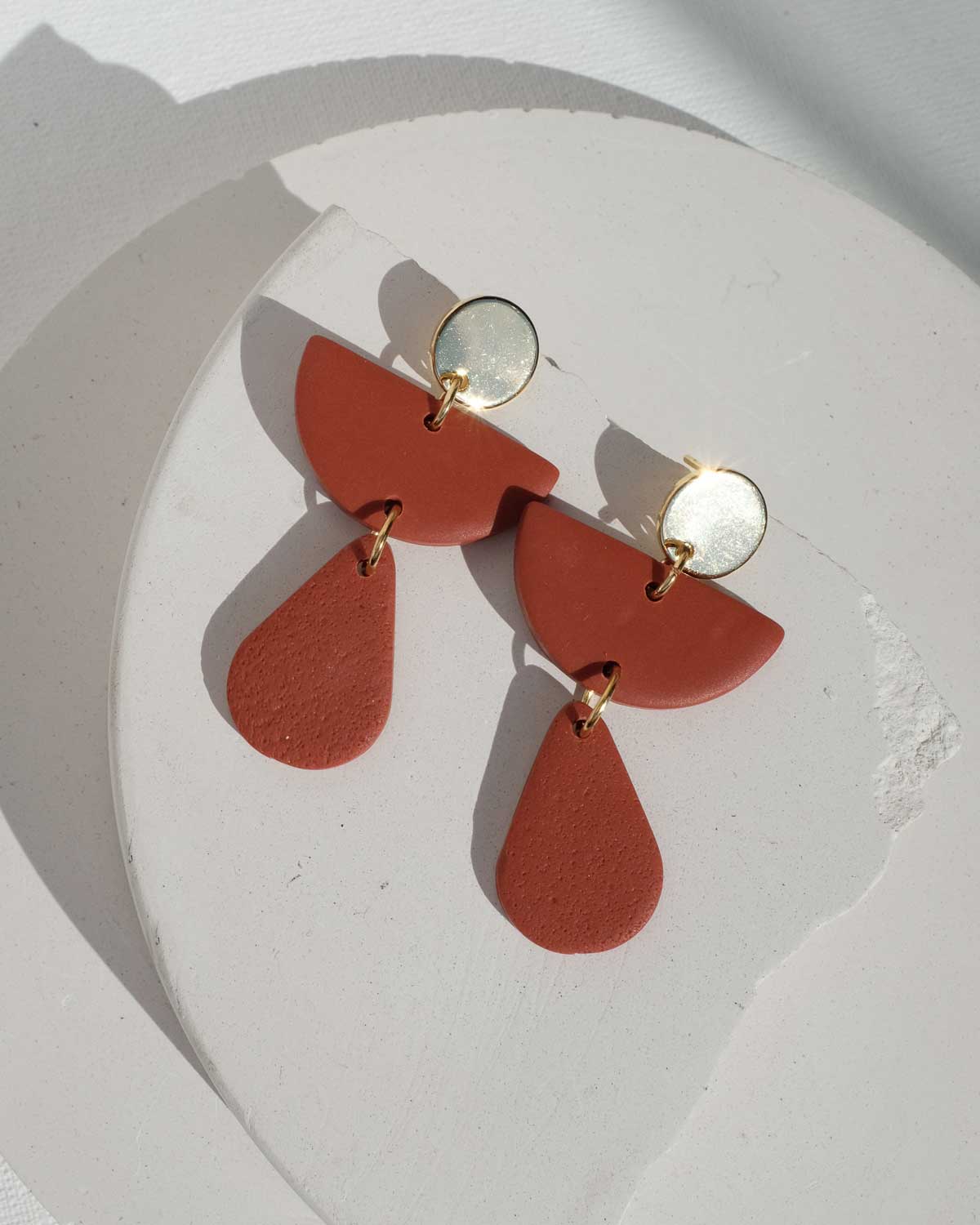 Geometrische Ohrringe 925 Silber