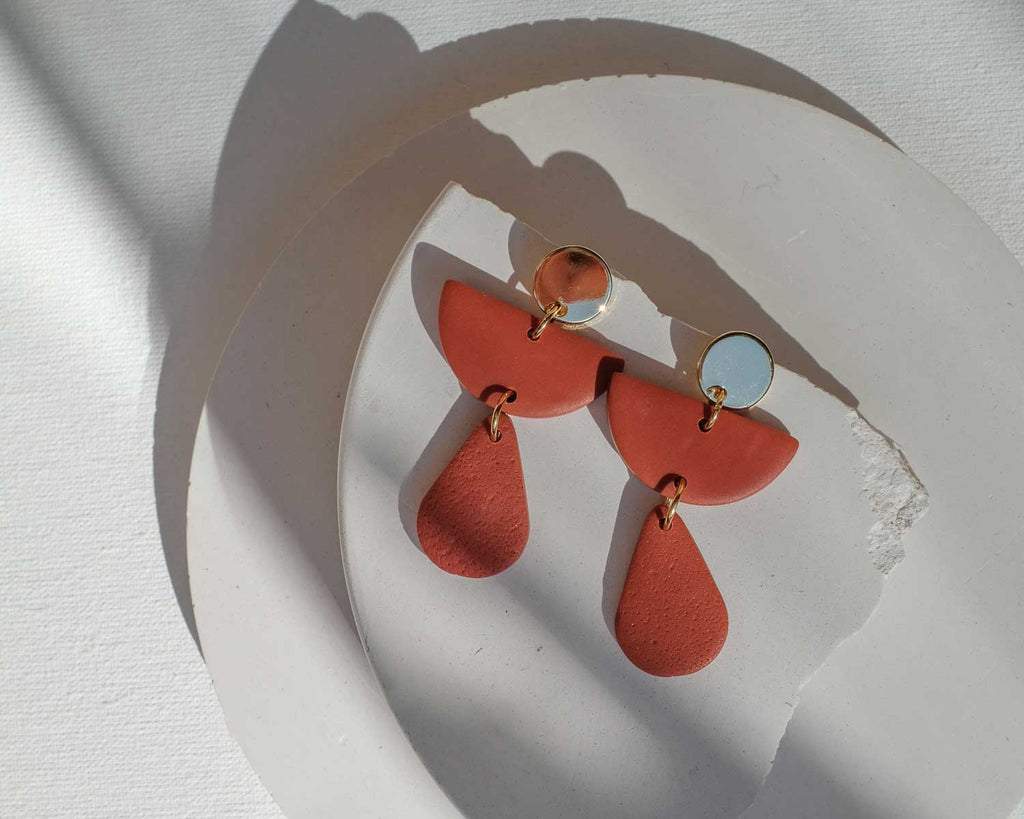 Geometrische Ohrringe 925 Silber