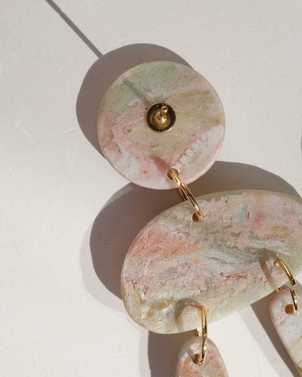 Faux Stone Ohrringe Geo