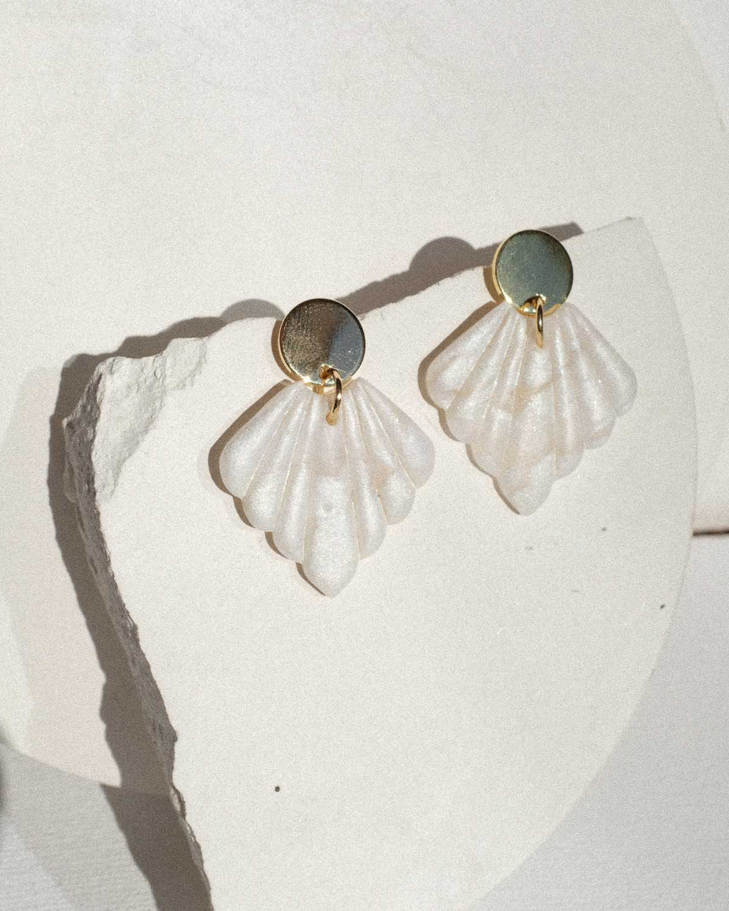 Weiße Ohrringe 925 Silber