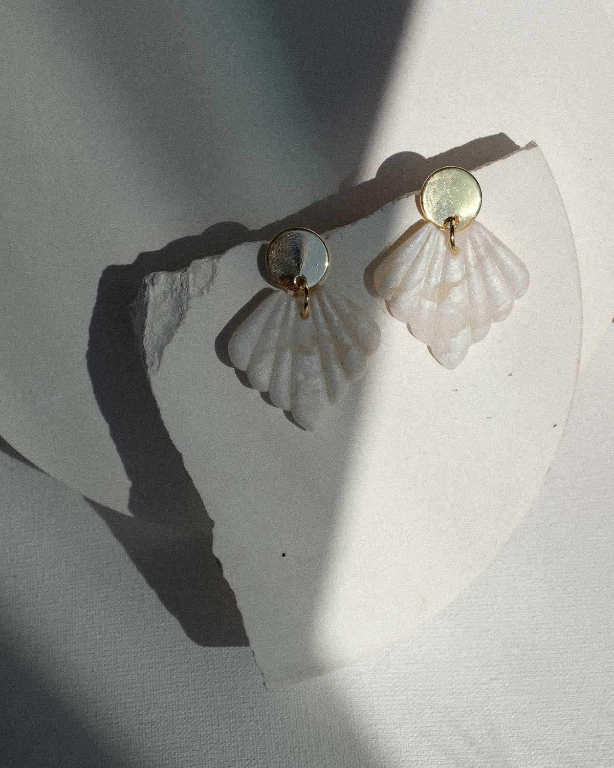 Weiße Ohrringe 925 Silber