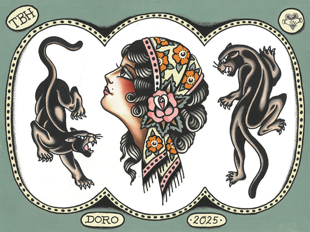 Green Flash Print 30x40cm