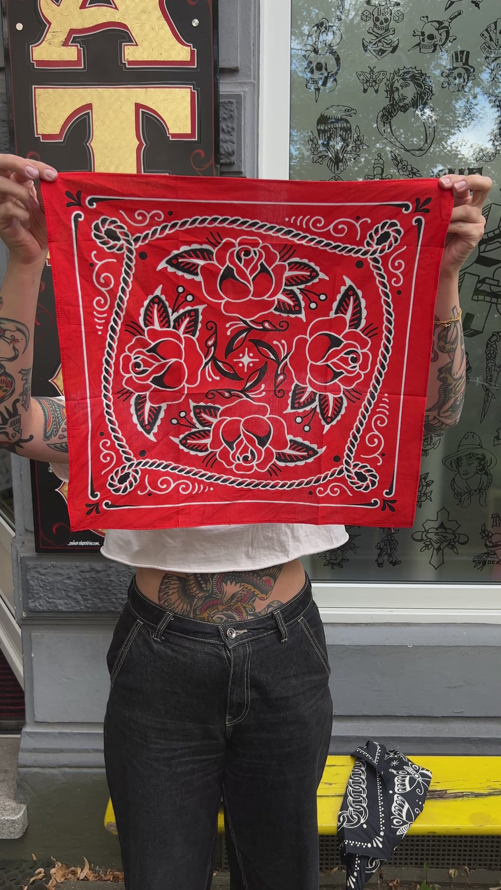 Rotes Bandana